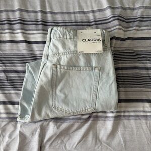 Dynamite Claudia Mom Light Blue High Rise Jeans